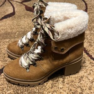 Jellypop brown furry boots